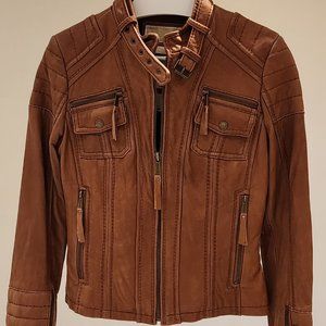 Genuine Leather MICHAEL KORS Moto Jacket XS